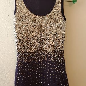 Dots  tank top new Size XS with sequins